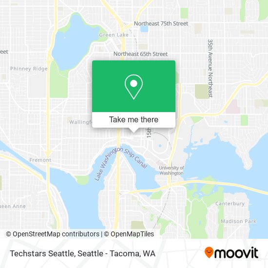 Mapa de Techstars Seattle