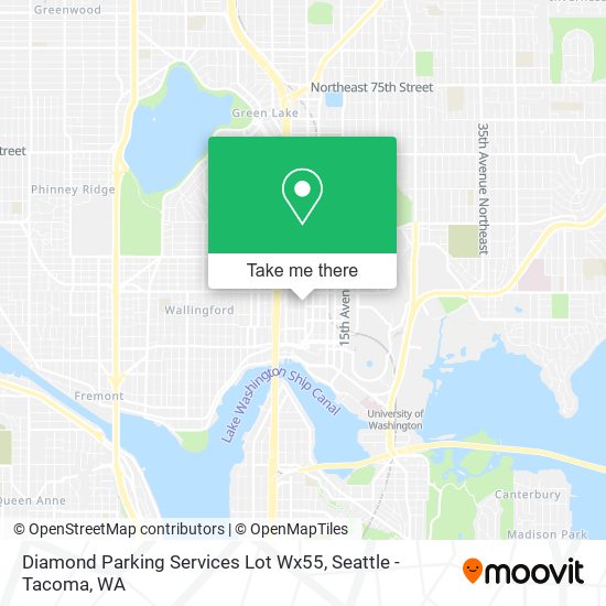 Mapa de Diamond Parking Services Lot Wx55