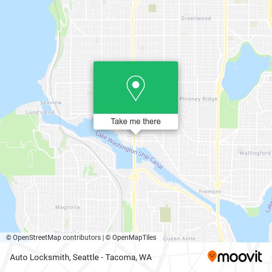 Mapa de Auto Locksmith