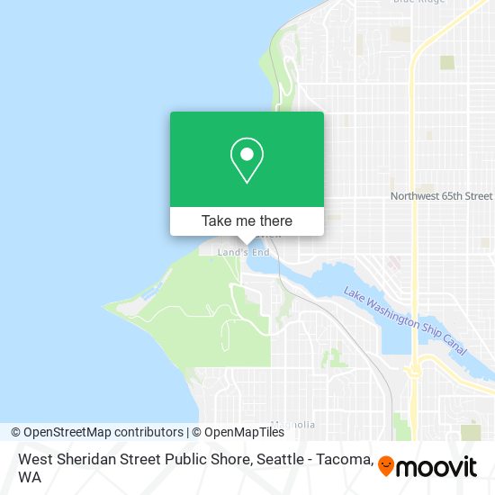 West Sheridan Street Public Shore map
