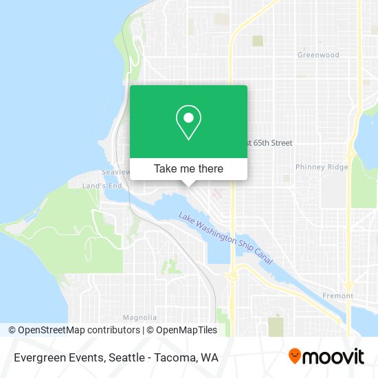 Evergreen Events map