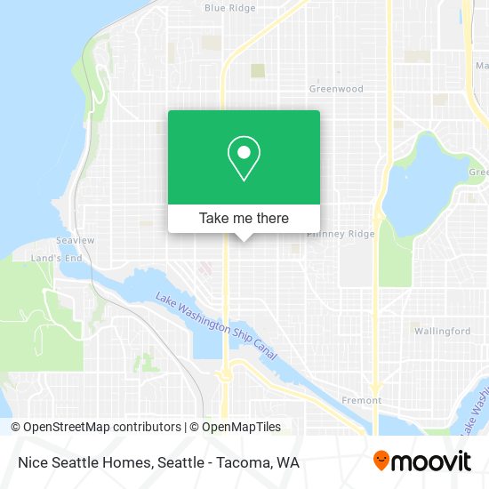 Mapa de Nice Seattle Homes