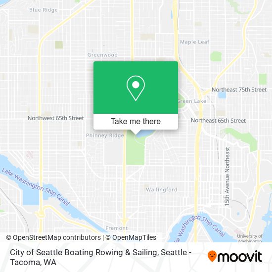 City of Seattle Boating Rowing & Sailing map