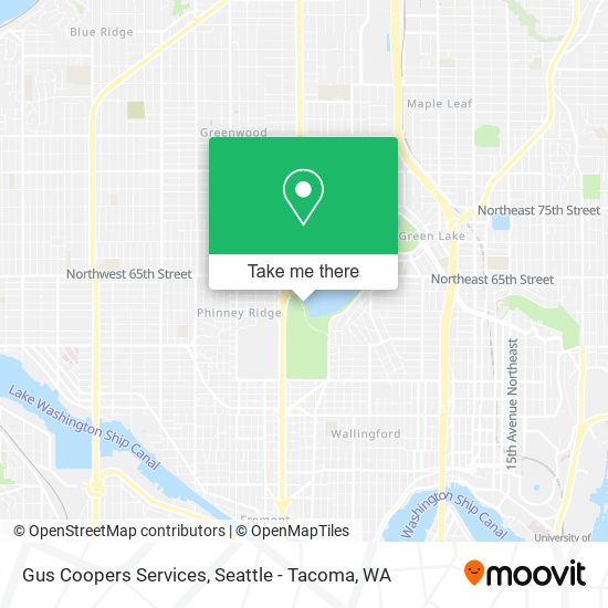Gus Coopers Services map