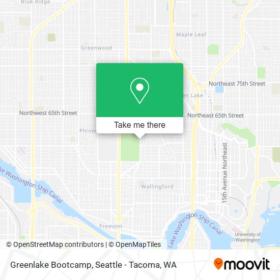 Greenlake Bootcamp map