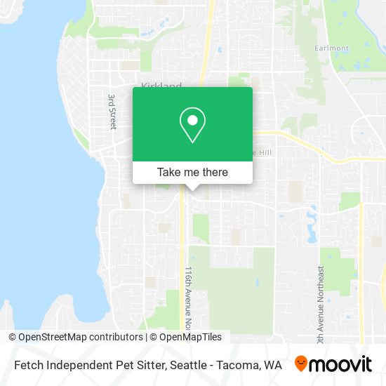 Mapa de Fetch Independent Pet Sitter