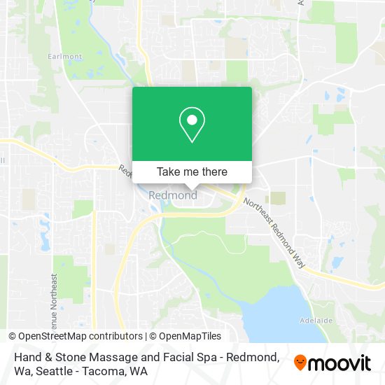 Mapa de Hand & Stone Massage and Facial Spa - Redmond, Wa