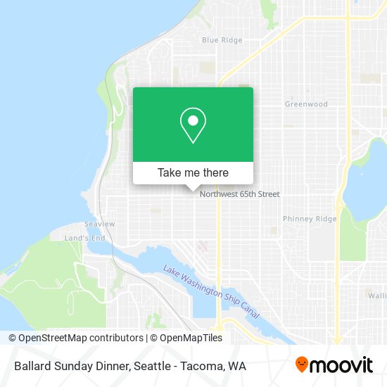 Ballard Sunday Dinner map