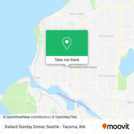 Mapa de Ballard Sunday Dinner
