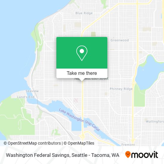 Washington Federal Savings map