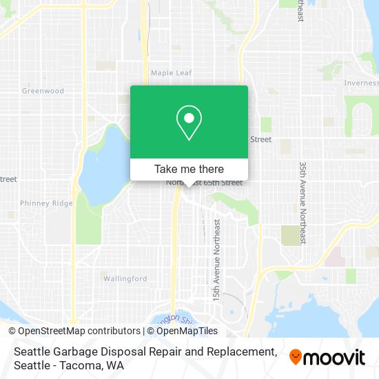 Seattle Garbage Disposal Repair and Replacement map