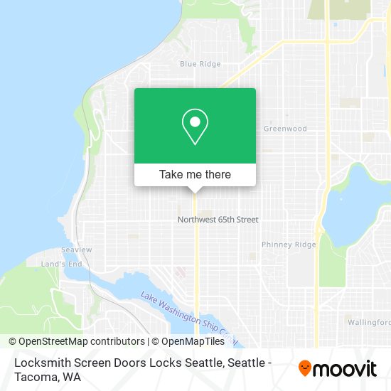 Locksmith Screen Doors Locks Seattle map