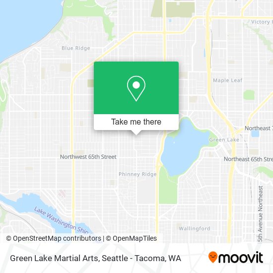 Green Lake Martial Arts map