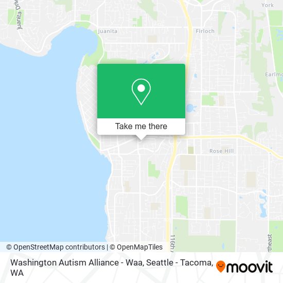 Mapa de Washington Autism Alliance - Waa