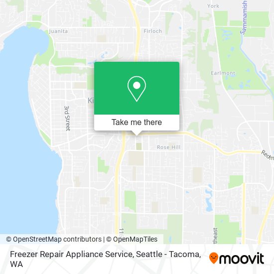 Freezer Repair Appliance Service map