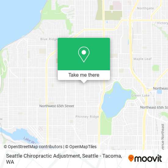 Seattle Chiropractic Adjustment map