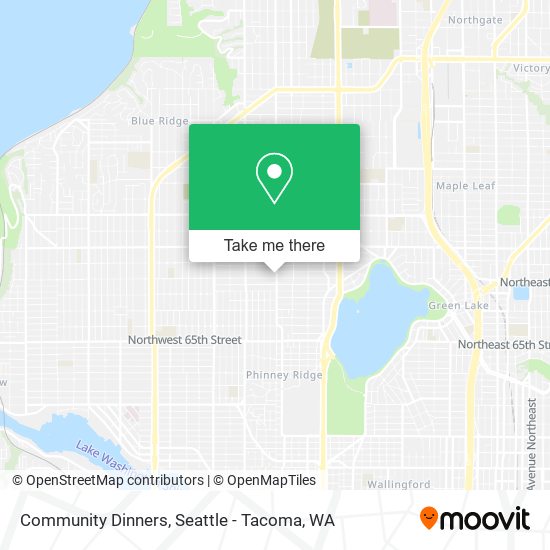 Community Dinners map