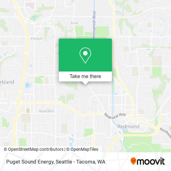 Puget Sound Energy map