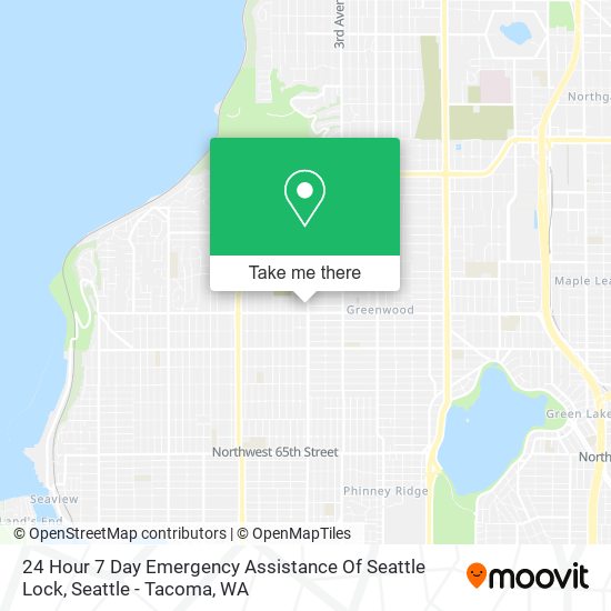 Mapa de 24 Hour 7 Day Emergency Assistance Of Seattle Lock