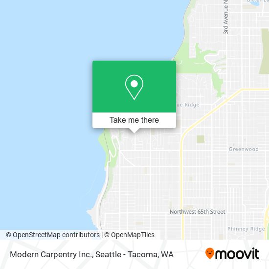 Modern Carpentry Inc. map