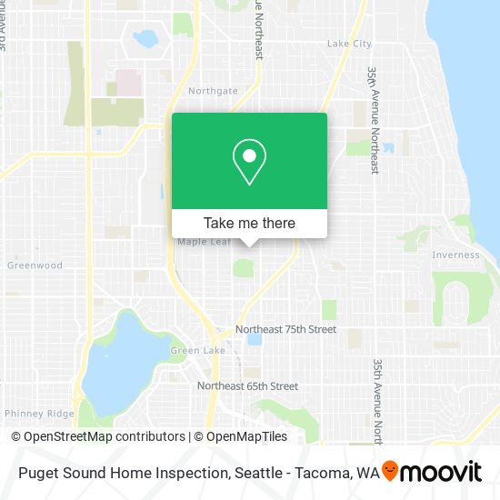 Puget Sound Home Inspection map