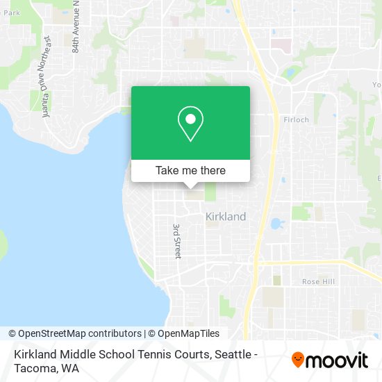 Mapa de Kirkland Middle School Tennis Courts