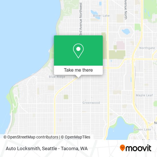 Auto Locksmith map