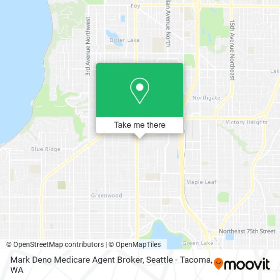 Mapa de Mark Deno Medicare Agent Broker