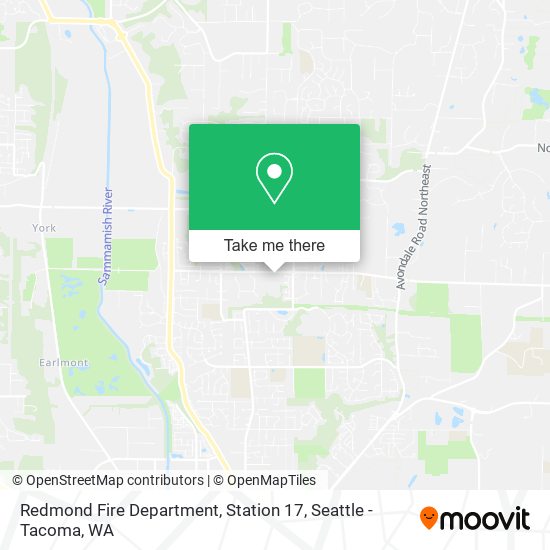 Redmond Fire Department, Station 17 map