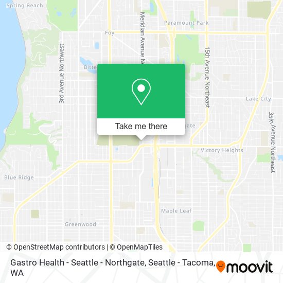 Gastro Health - Seattle - Northgate map
