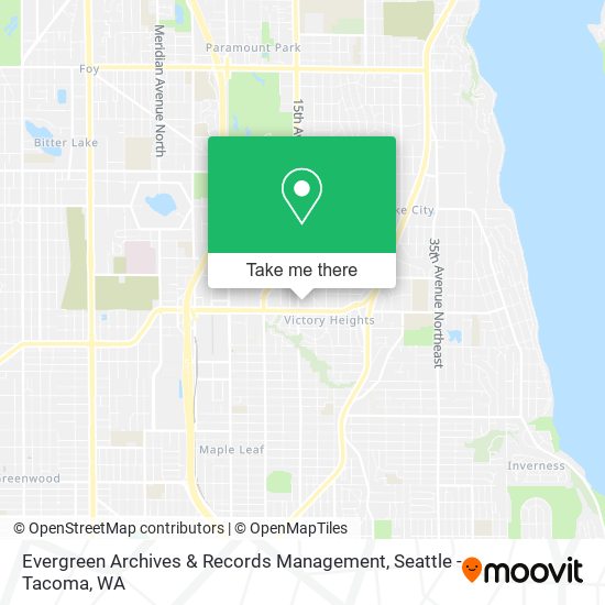 Evergreen Archives & Records Management map