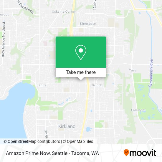 Amazon Prime Now map