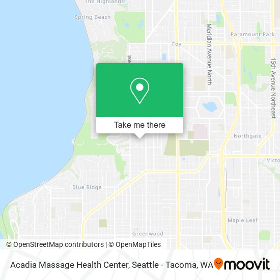 Mapa de Acadia Massage Health Center