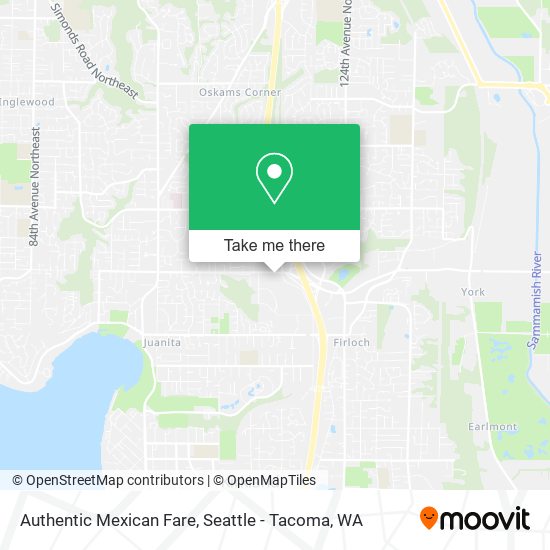 Authentic Mexican Fare map