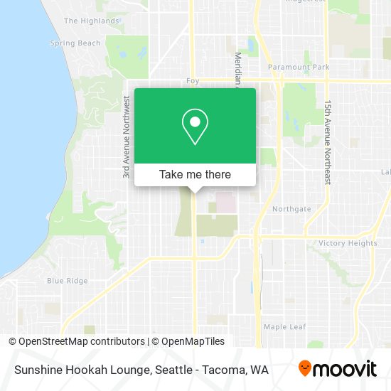 Mapa de Sunshine Hookah Lounge