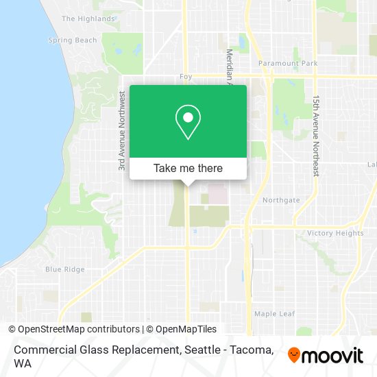 Commercial Glass Replacement map