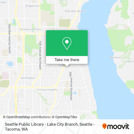 Seattle Public Library - Lake City Branch map