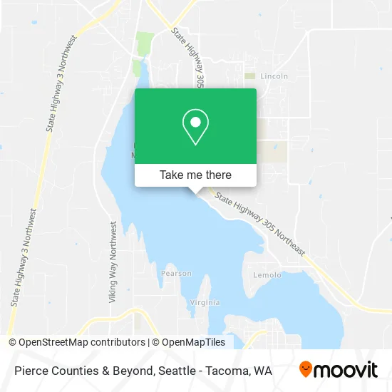 Pierce Counties & Beyond map