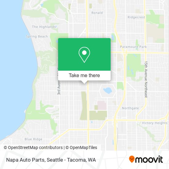 Mapa de Napa Auto Parts