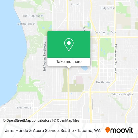 Jim's Honda & Acura Service map
