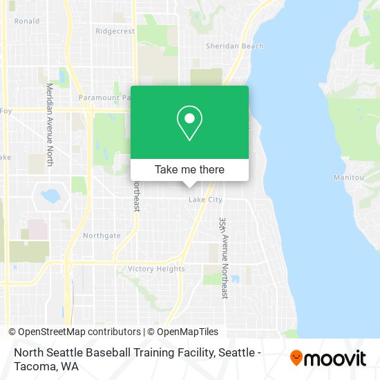 North Seattle Baseball Training Facility map