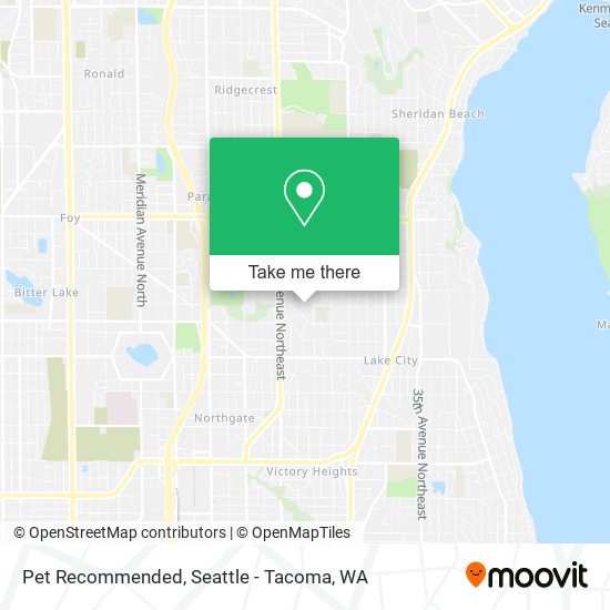 Pet Recommended map