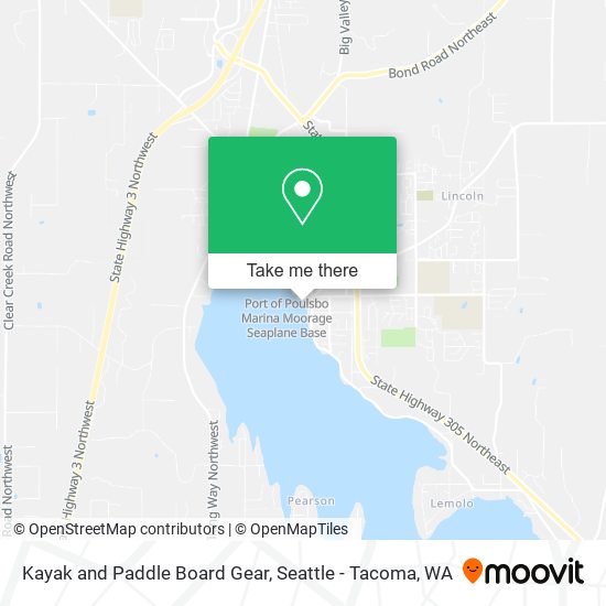 Kayak and Paddle Board Gear map