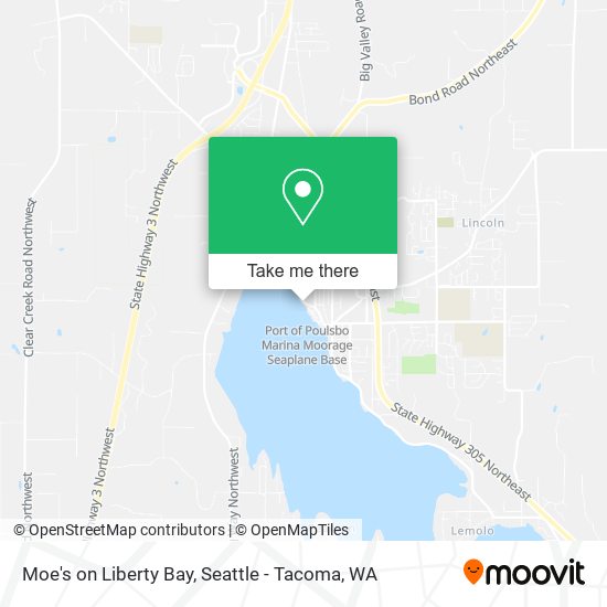Moe's on Liberty Bay map