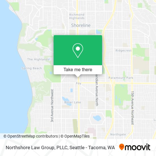 Mapa de Northshore Law Group, PLLC