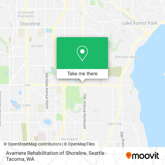 Avamere Rehabilitation of Shoreline map