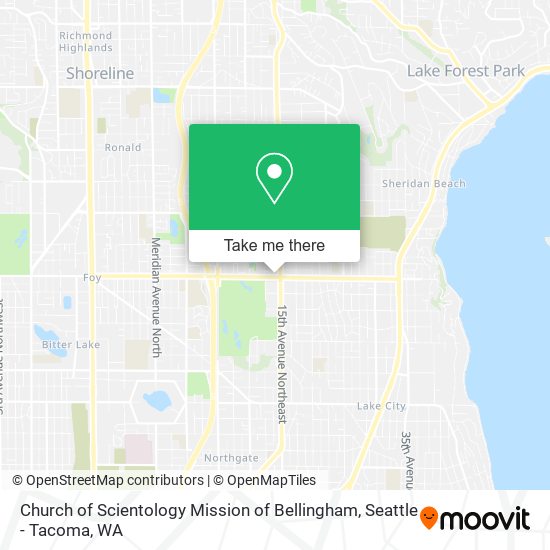 Church of Scientology Mission of Bellingham map