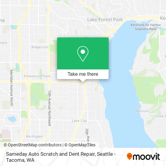 Mapa de Sameday Auto Scratch and Dent Repair