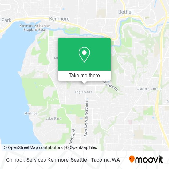 Mapa de Chinook Services Kenmore
