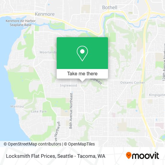 Mapa de Locksmith Flat Prices